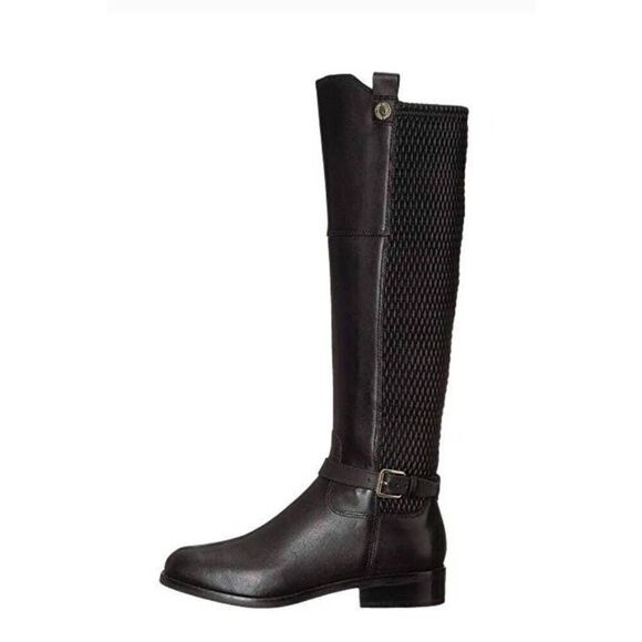 COLE HAAN Galina Tall Black Leather Riding Boot Size 6B - Picture 1 of 9